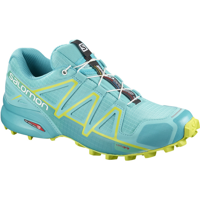 Salomon Singapore Womens Trail Running Shoes - SPEEDCROSS 4 W Light Turquoise | 49106-CLXO